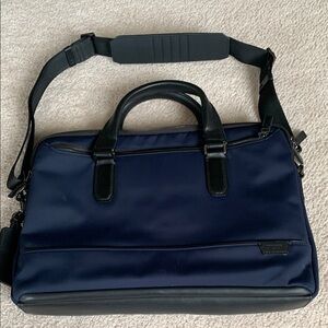 Men's Tumi Laptop Bag-Navy and Black